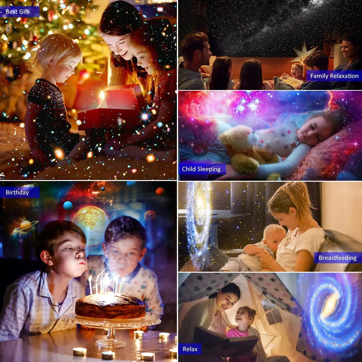 Night Light Galaxy Projector