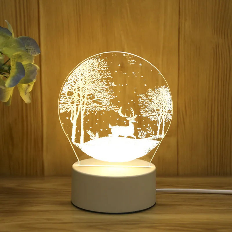 Romantic Love 3D Acrylic Led Lamp